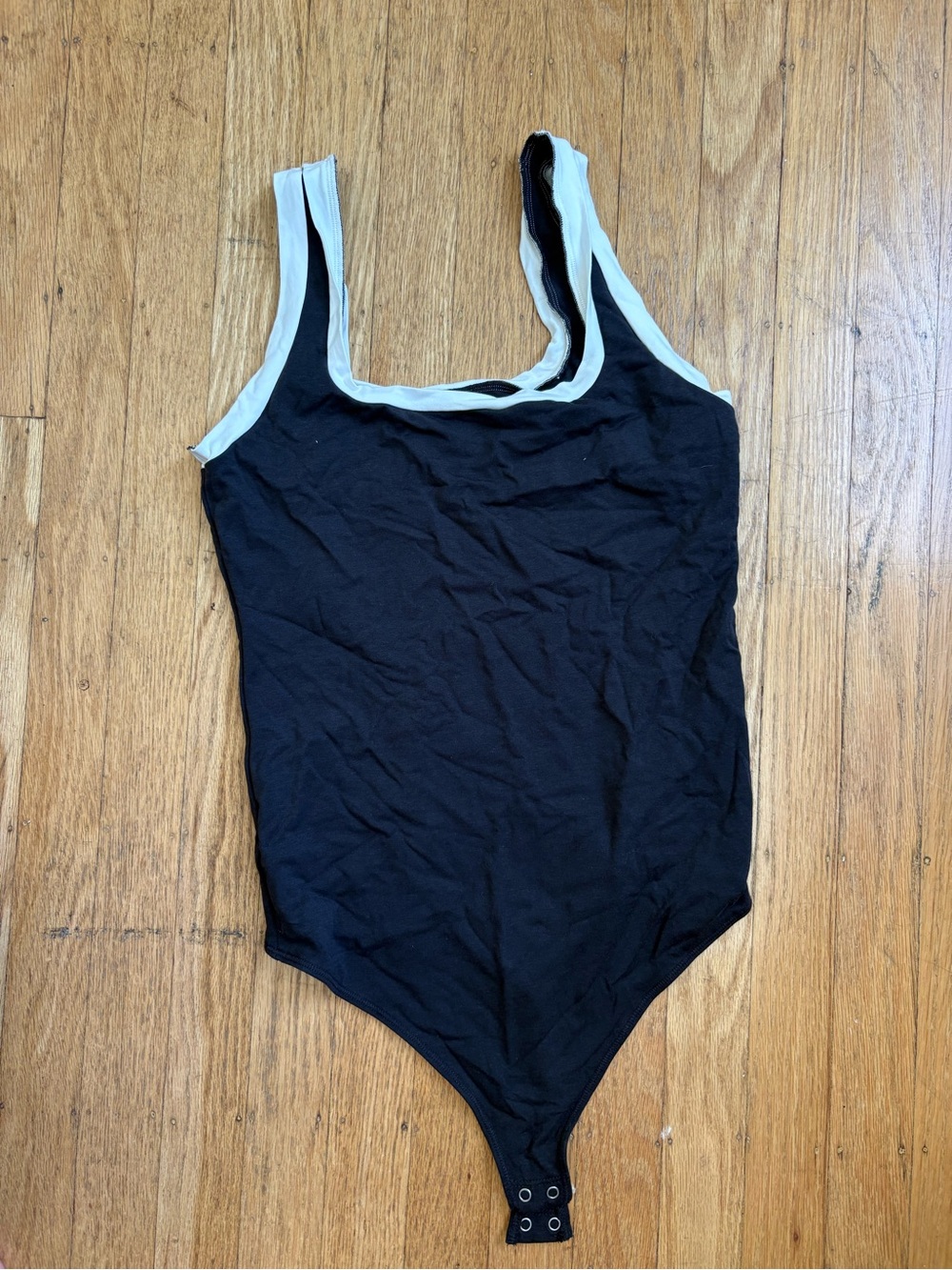 Black and White Women's One-Piece Bodysuit